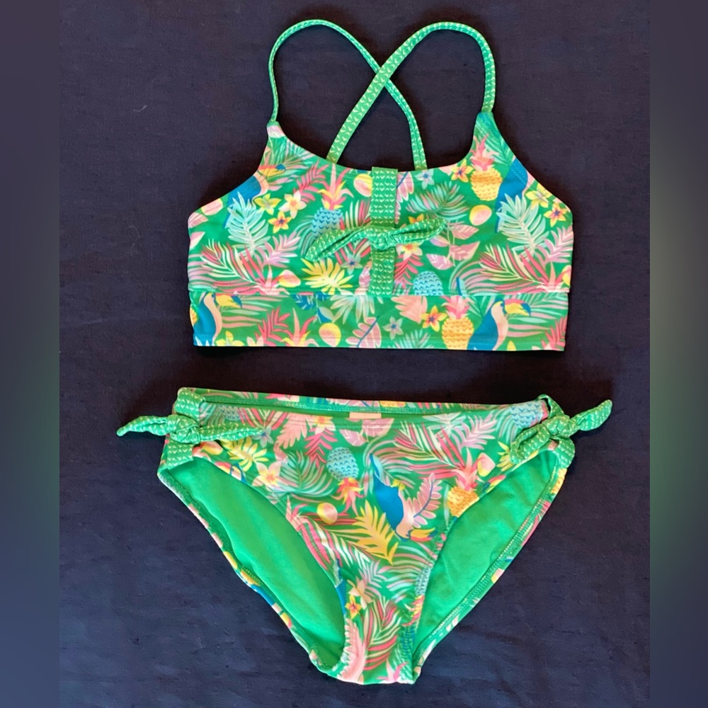 Cat & Jack Girls Bikini 2 Piece Bathing Suit - size M (7/8)